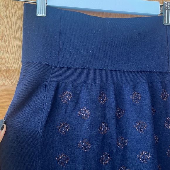 Chloe long knit navy skirt size S - Picture 3 of 8